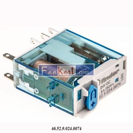 Picture of 46.52.9.024.0074 FINDER Plug In Relay, 24V dc Coil