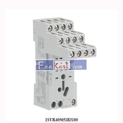 Picture of 1SVR405651R3100  ABB Relay Socket 4 Pole CR-M4LS