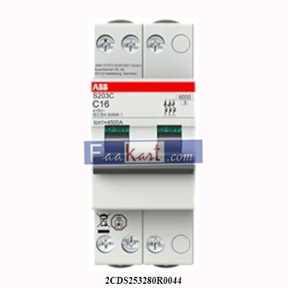 Picture of 2CDS253280R0044 ABB Miniature circuit breaker S203C-C4