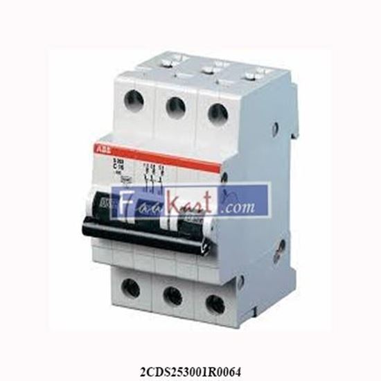 Picture of 2CDS253001R0064 ABB  Miniature Circuit Breaker  S203-C6