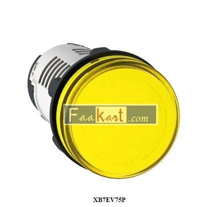 Picture of XB7EV75P   SCHNEIDER  round pilot light Ø 22 - yellow