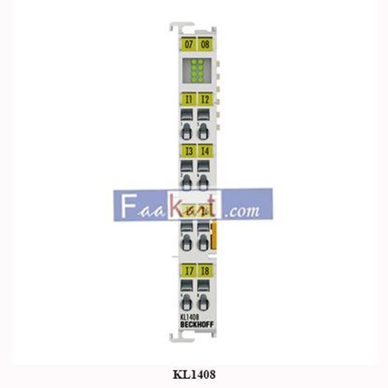 Picture of KL1408 Beckhoff Bus Terminal, 8-channel digital input, 24 V DC, 3 ms, 1-wire connection