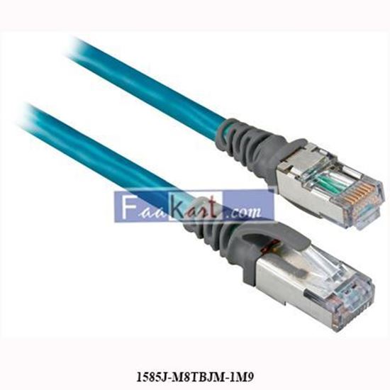 Picture of 1585J-M8TBJM-1M9 Allen-Bradley Ethernet Media,RJ45,Standard,Straight Male,8 conductors