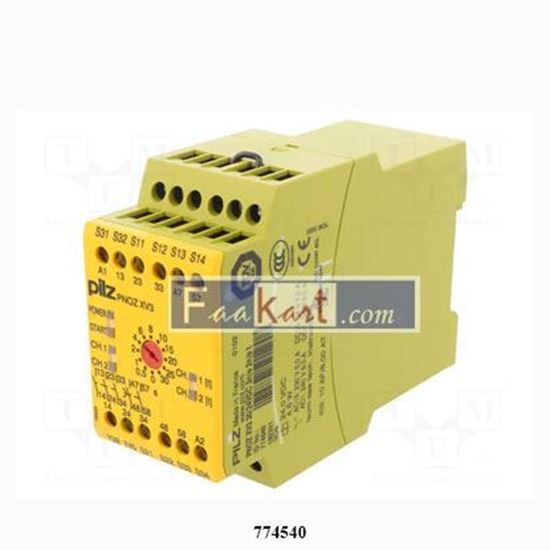 Picture of 774540  PILZ  SAFETY RELAY   (PNOZ-XV3-30/24VDC-3N/O-2N/O-T)