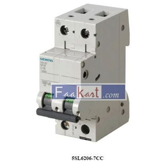 Picture of 5SL6206-7CC  SIEMENS  Miniature circuit breaker