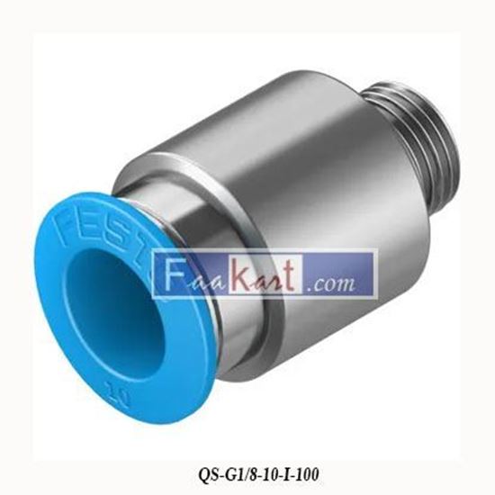 Picture of 133000  QS-G1/8-10-I-100   FESTO  Push-in FItting