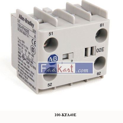 Picture of 100-KFA40E  ALLEN BRADLEY   Auxiliary Contact