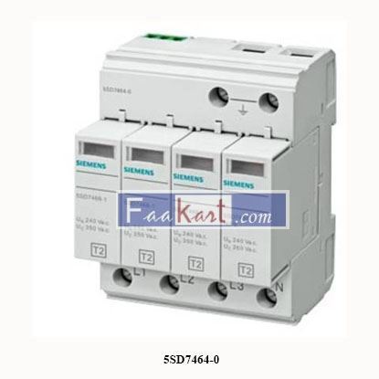 Picture of 5SD7464-0  SIEMENS   SURGE ARRESTER TYPE 2, REQUIREMENT CLASS C, UC 350 V PROTECTIVE MODULES