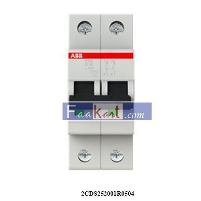 Picture of S202-C50   2CDS252001R0504  ABB  Miniature Circuit Breaker