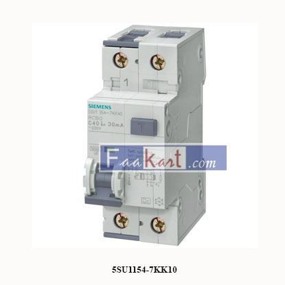 Picture of 5SU1154-7KK10  SIEMENS   RCBO